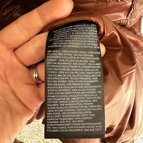 The North Face Nuptse Belted Long Parka Size Large in Dark Oak - Picture 9 of 12